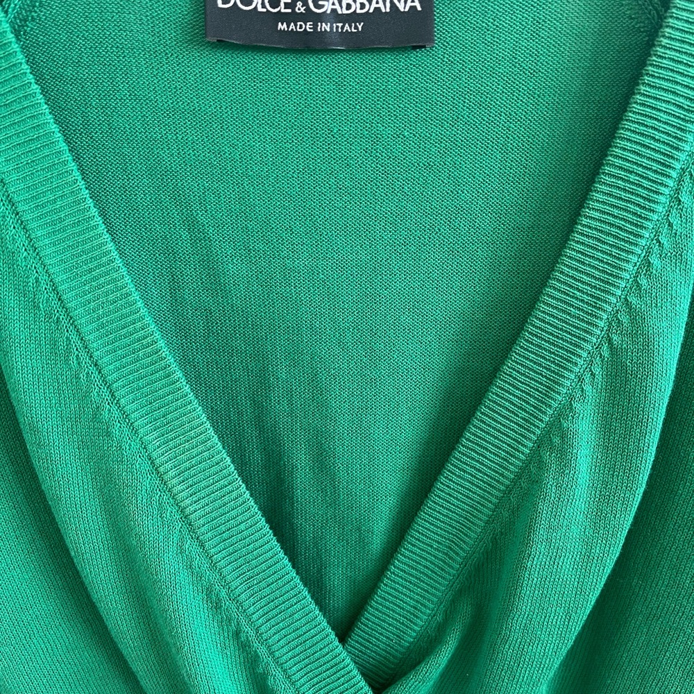 Dolce & Gabbana Emerald Green Blouse - Picture 2 of 4